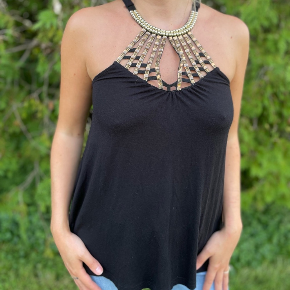 Almost Famous Y2K Embellished Tank